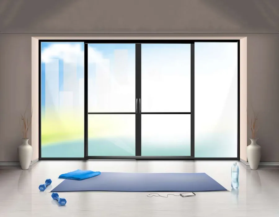 PVC Glass Sliding Door
